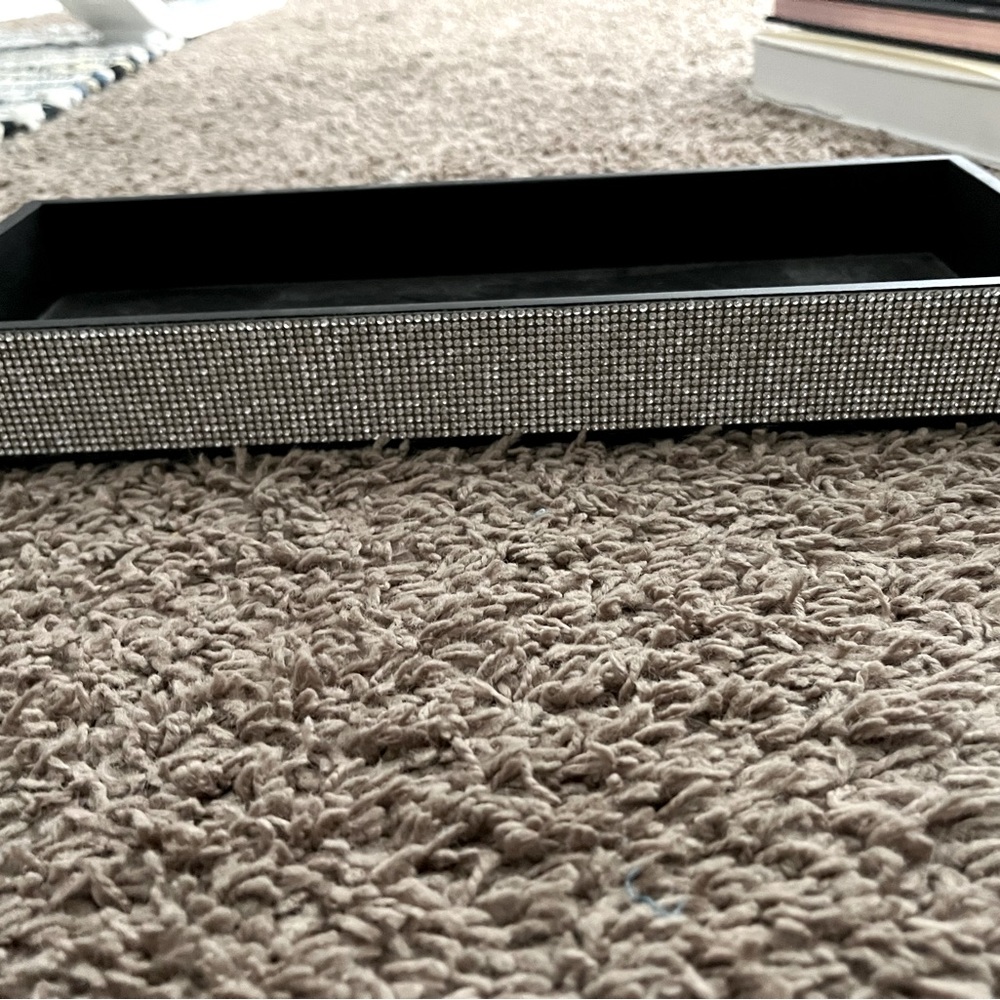 Silver Rhinestone tray